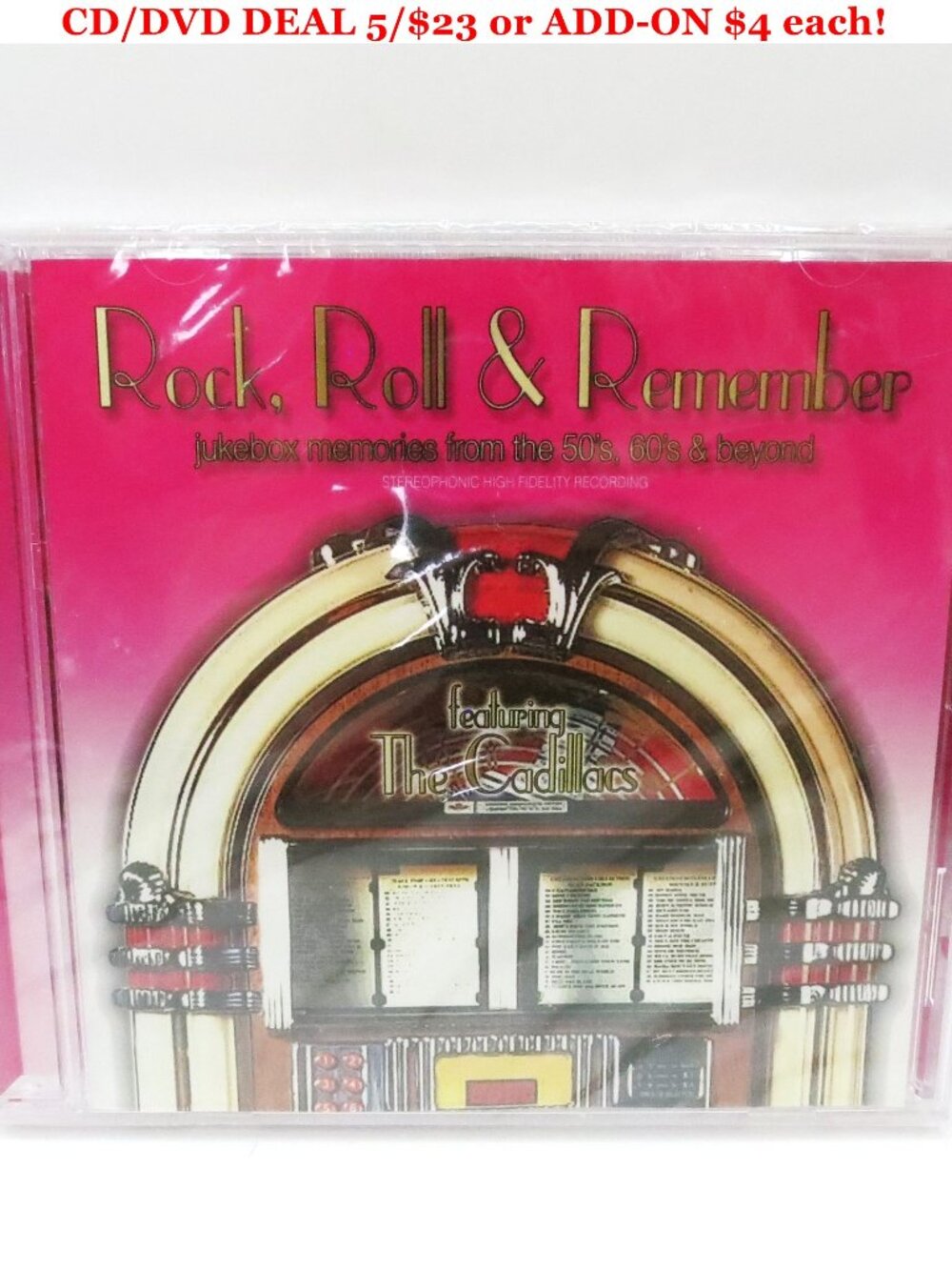 Rock Roll and Remember The Cadillacs CD Doo-Wop Sealed [CD/DVD DEAL 5/$23]